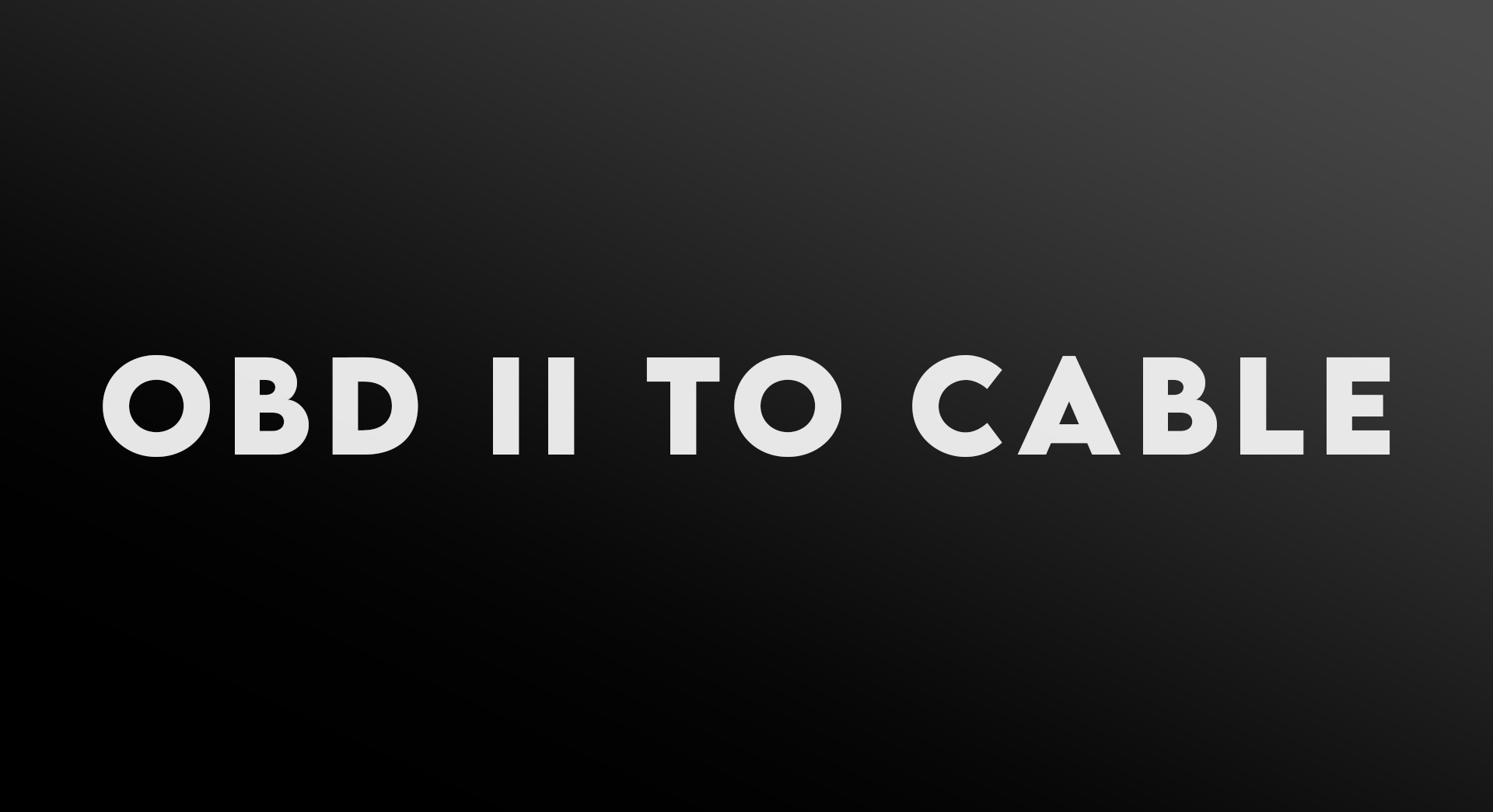 OBD-II-to-cable